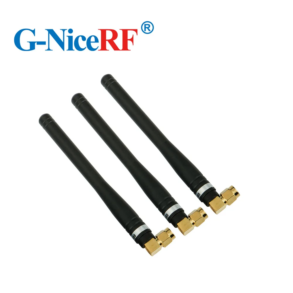 100pcs/lot SW868-WT100 868MHz Gain 3.0 dBi Rubber Antenna with Male SMA head for wireless module