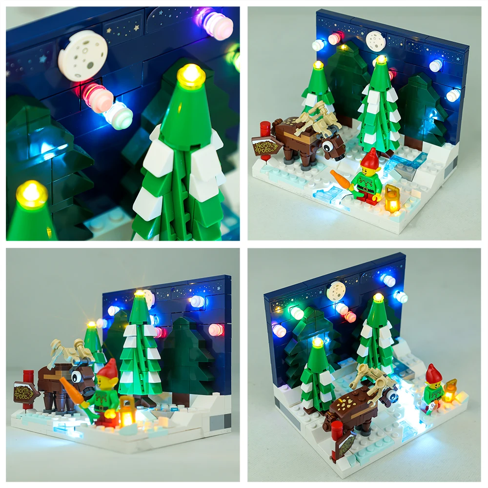 EASYLITE-Kit d'éclairage LED pour blocs de construction, jouets en briques, ensemble d'éclairage de lampe uniquement, aucun modèle, cadeau de Noël, 40484