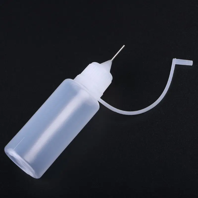 1PC 10-50Ml พลาสติกเข็ม Childproof หมวก Dropper Liquid ขวดน้ำผลไม้