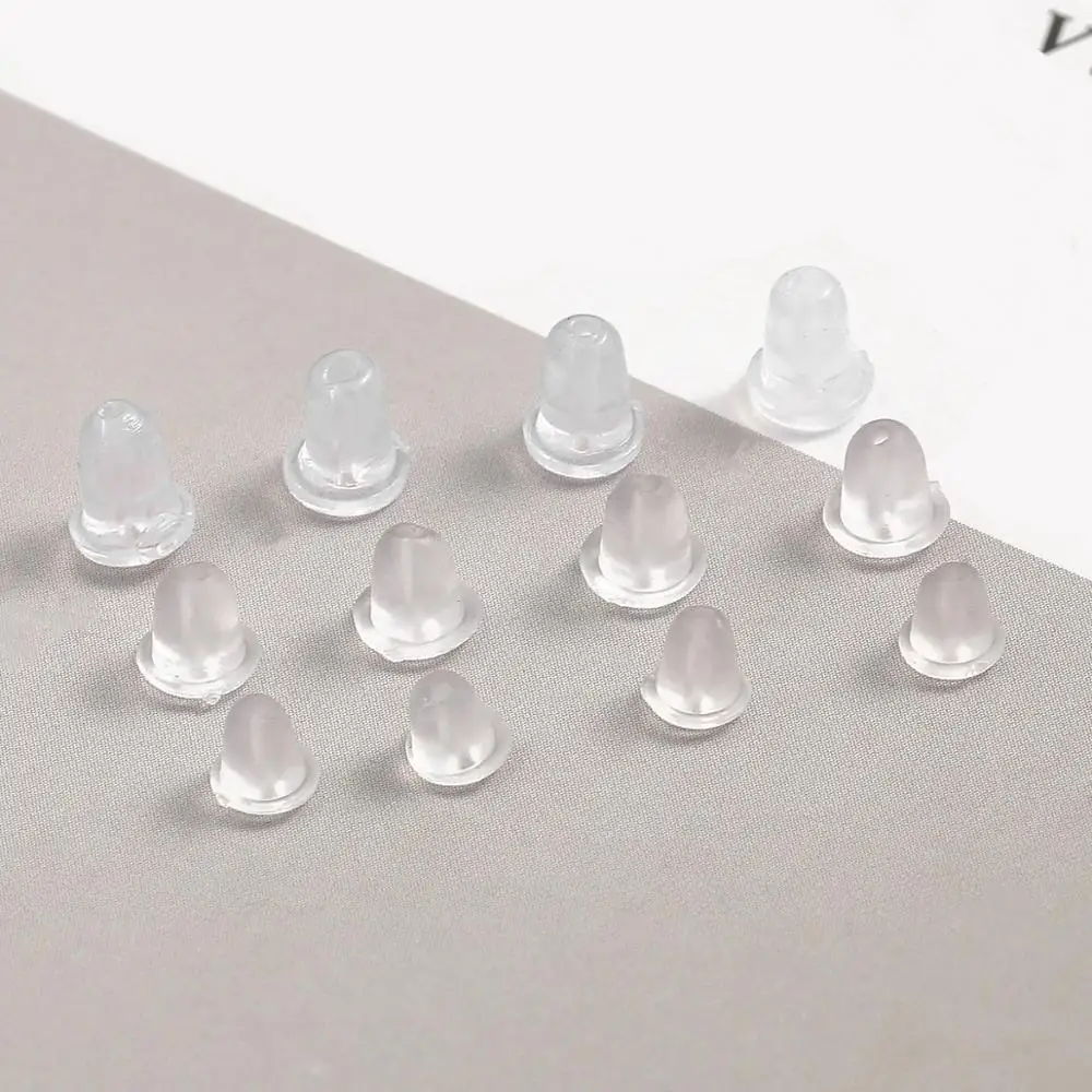 200pcs Rubber Earring Back Silicone Caps for DIY