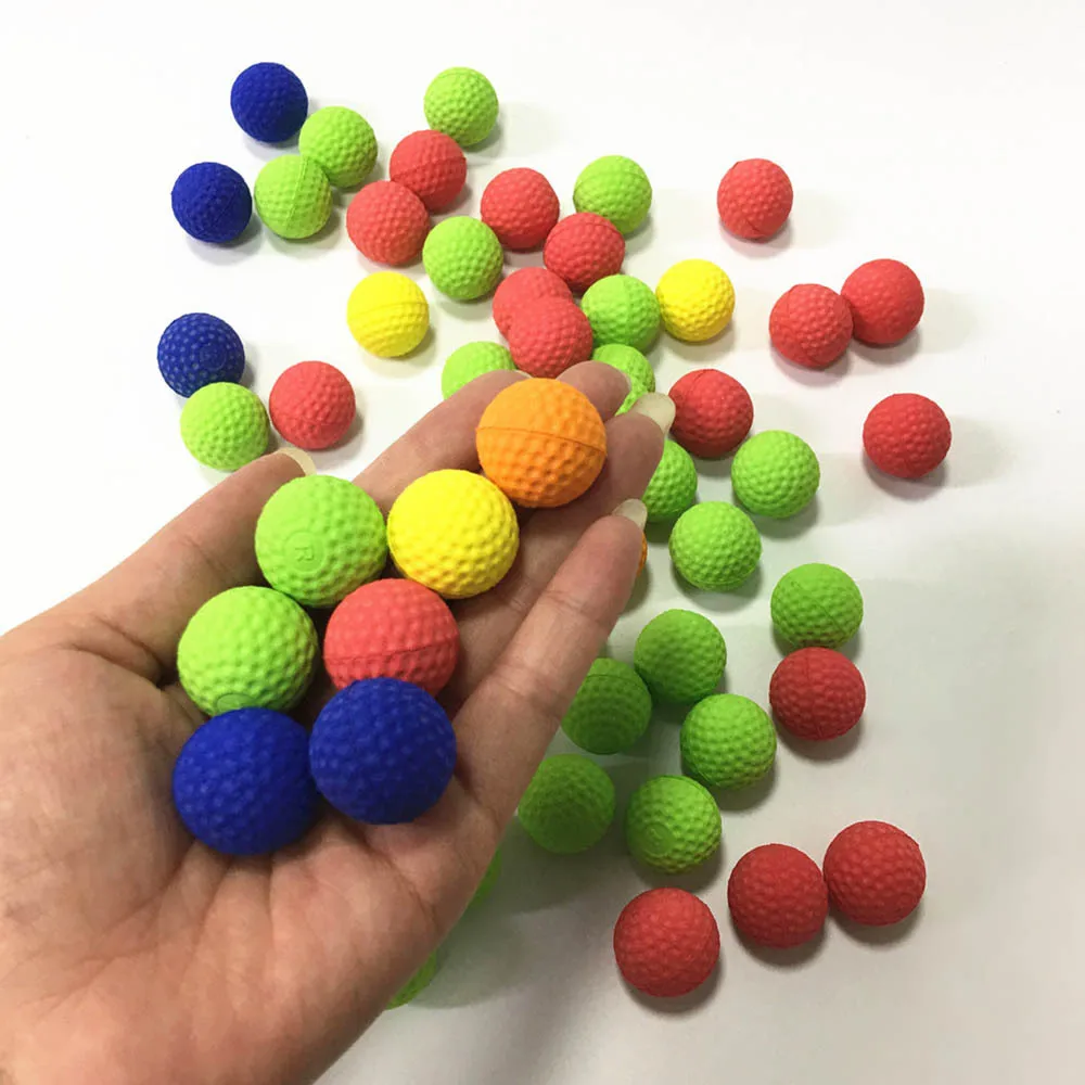 100Pcs Toy Gun Bullet Balls For Gun Balls Rival Zeus Apollo Toy Outdoor Practice Less Impact For Children Toy Gun Accessories