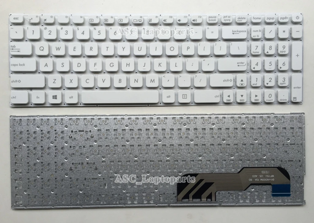 

Новая английская клавиатура QWERTY для Asus F541N F541NA F541U F541UA F541UJ F541UV F541 F541S F541SA F541SC, белая, без рамки