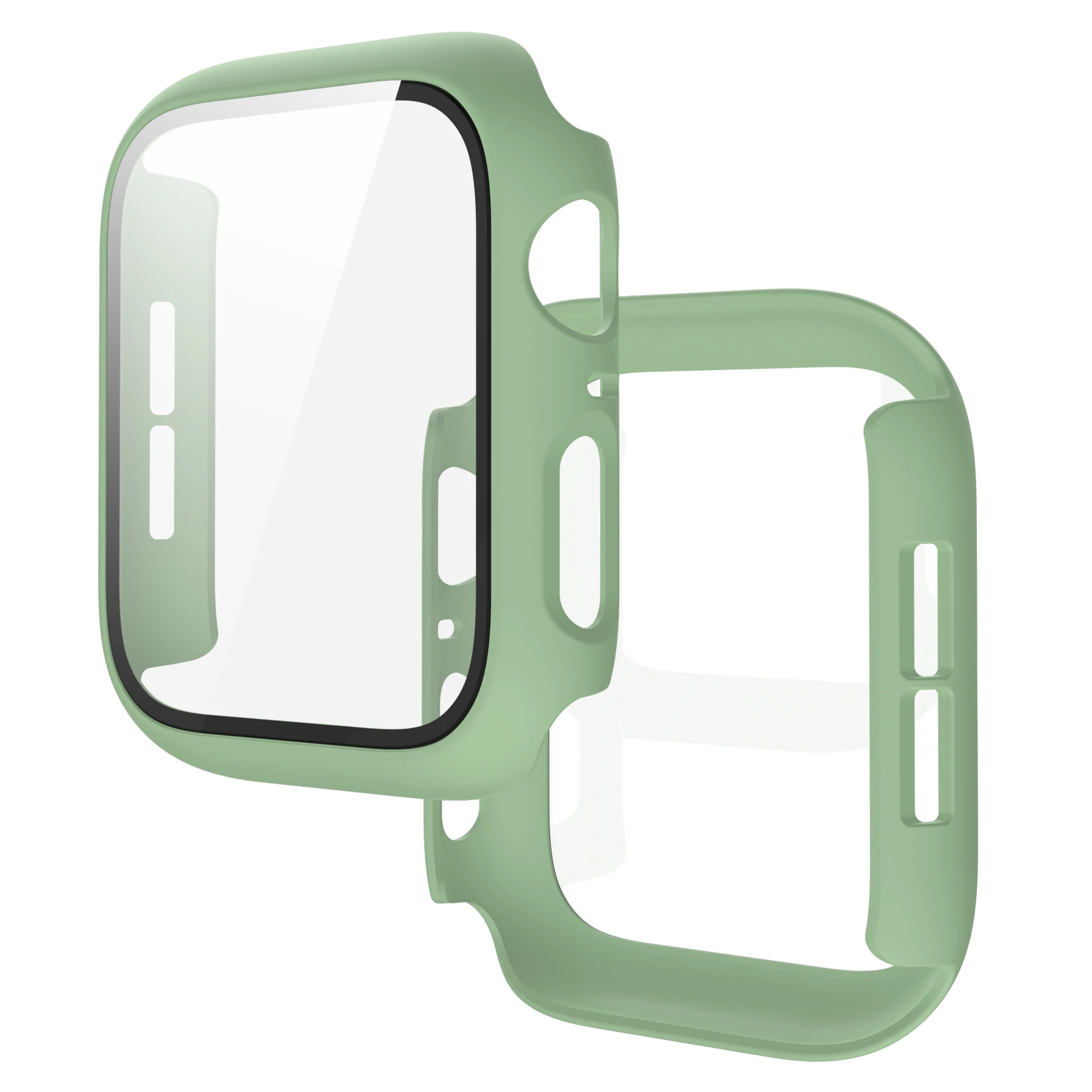 Apple Watch 6 SE 5 4 3 2 1 용 3D 강화 유리 전체 화면 PC 보호기 40mm 44mm, iWatch 화면 보호 커버 케이스 38/42mm