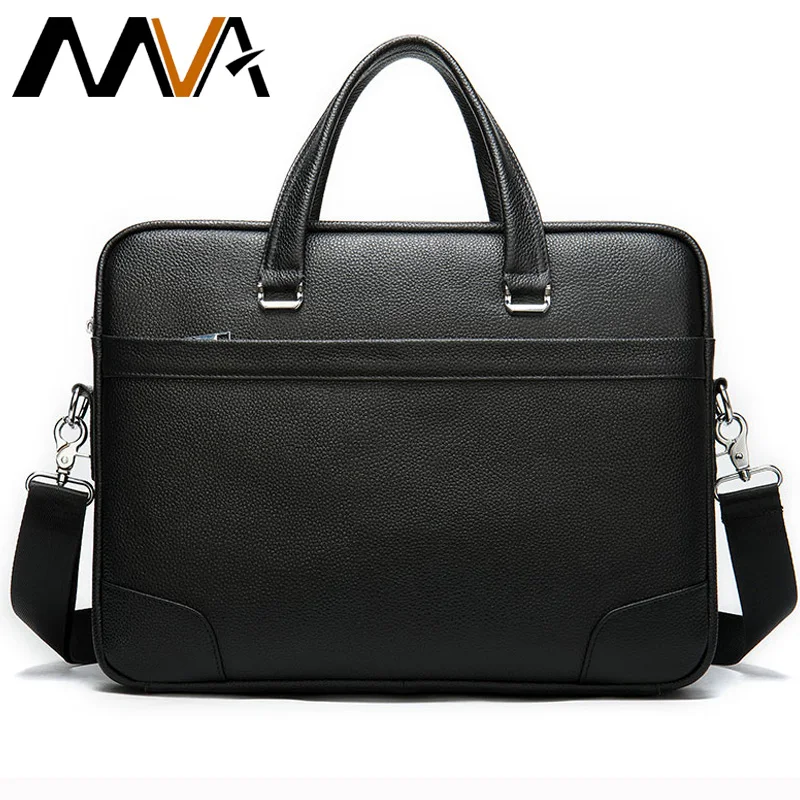 MVA Bag Men\'s Briefcase Genuine Leather Laptop Bag Men Leather Office Bags For Men Handbag Business Bag For Documents Bags Male