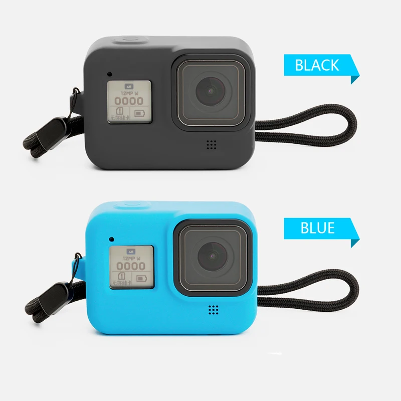 Мягкий силиконовый защитный чехол с черной рамкой для Gopro Hero 8