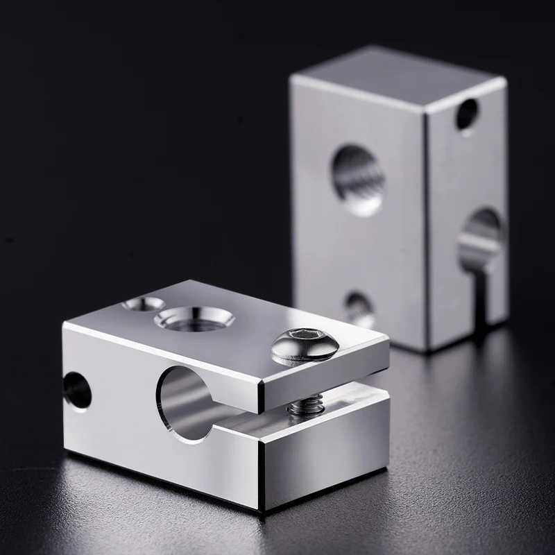 Bloque de calor V6 de Ultra precisión para cartuchos de Sensor, extrusora titan, e-3d, HOTEND, PT100, HT-NTC100K de sensor, piezas de impresora 3D