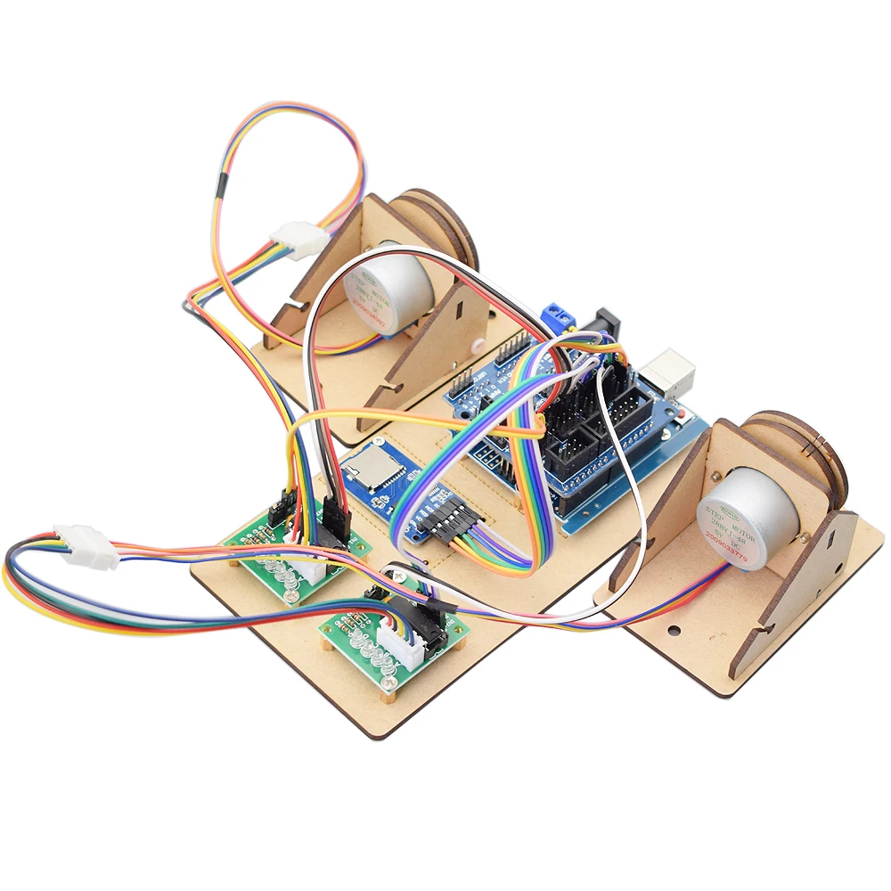 Arduino-Plotter de línea de tracción, pintura de dibujo de pared, Robot Maker, Kit de proyecto, juguete Stem DIY