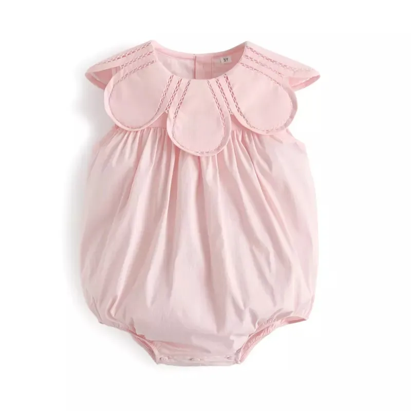 Newborn Baby Girls Dress Kids Cute Spain Clothes Infant Ruffles Boy Romper Jumpsuit Summer Toddler Girl Pink Dresses