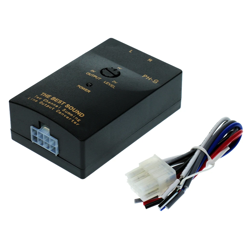 Adaptateur convertisseur de sortie haut-parleur RCA 50W 1A, haut-parleur Audio, pour pièce de voiture