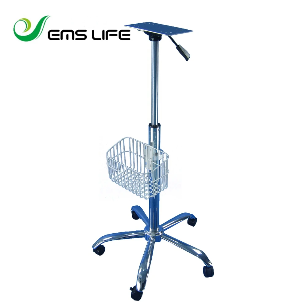 medical monitor stand stainless steel medical trolley