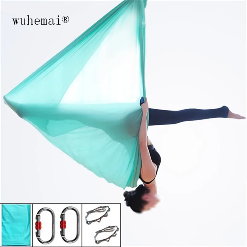 Elastic 5m aerial yoga hammock swing full set of the latest multi-functional anti-gravity yoga belt yoga training sports carbine