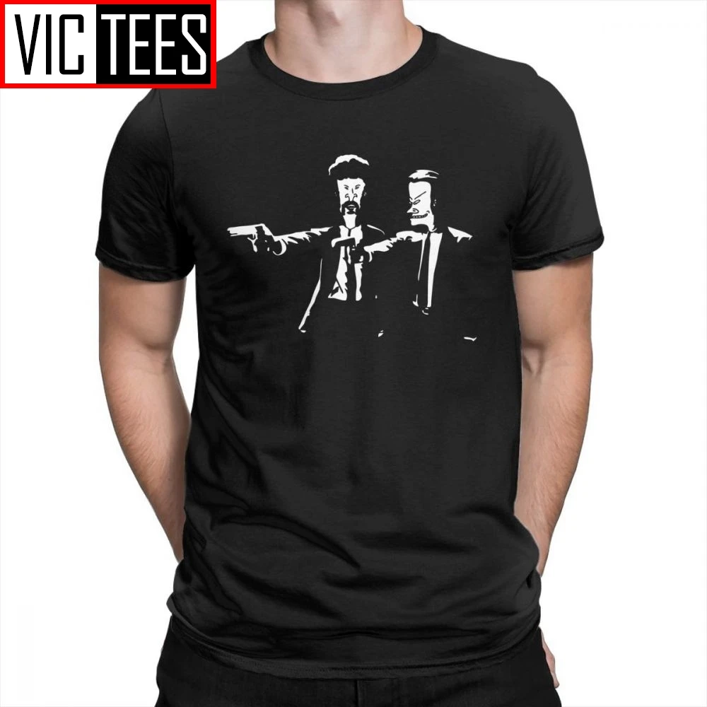 Beavis And Butthead T-Shirts Classic Fit Men T Shirts Round Neck Short Sleeved High Quality Men's Pure Cotton Tee Shirt