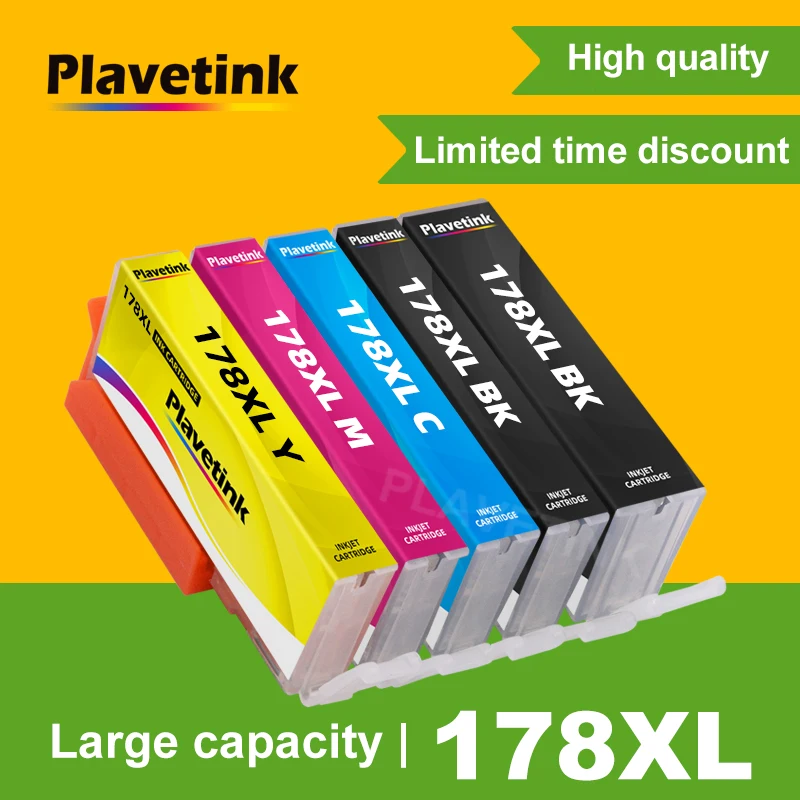 Plavetink For HP 178 XL 178XL Compatible Ink Cartridge Repalcement For HP178 Photosmart 5510 5520 5515 5521 6510 6520 Printer