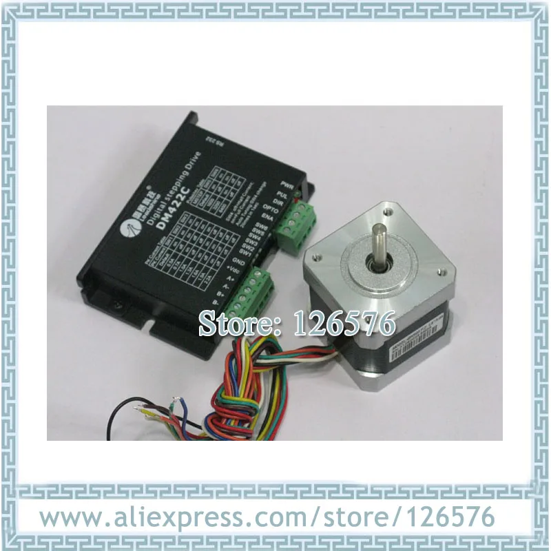 

Leadshine stepper Driver DM422C+42HS03 2-Phase Hybrid stepper motor NEMA17 0.34N.m 67 oz-in