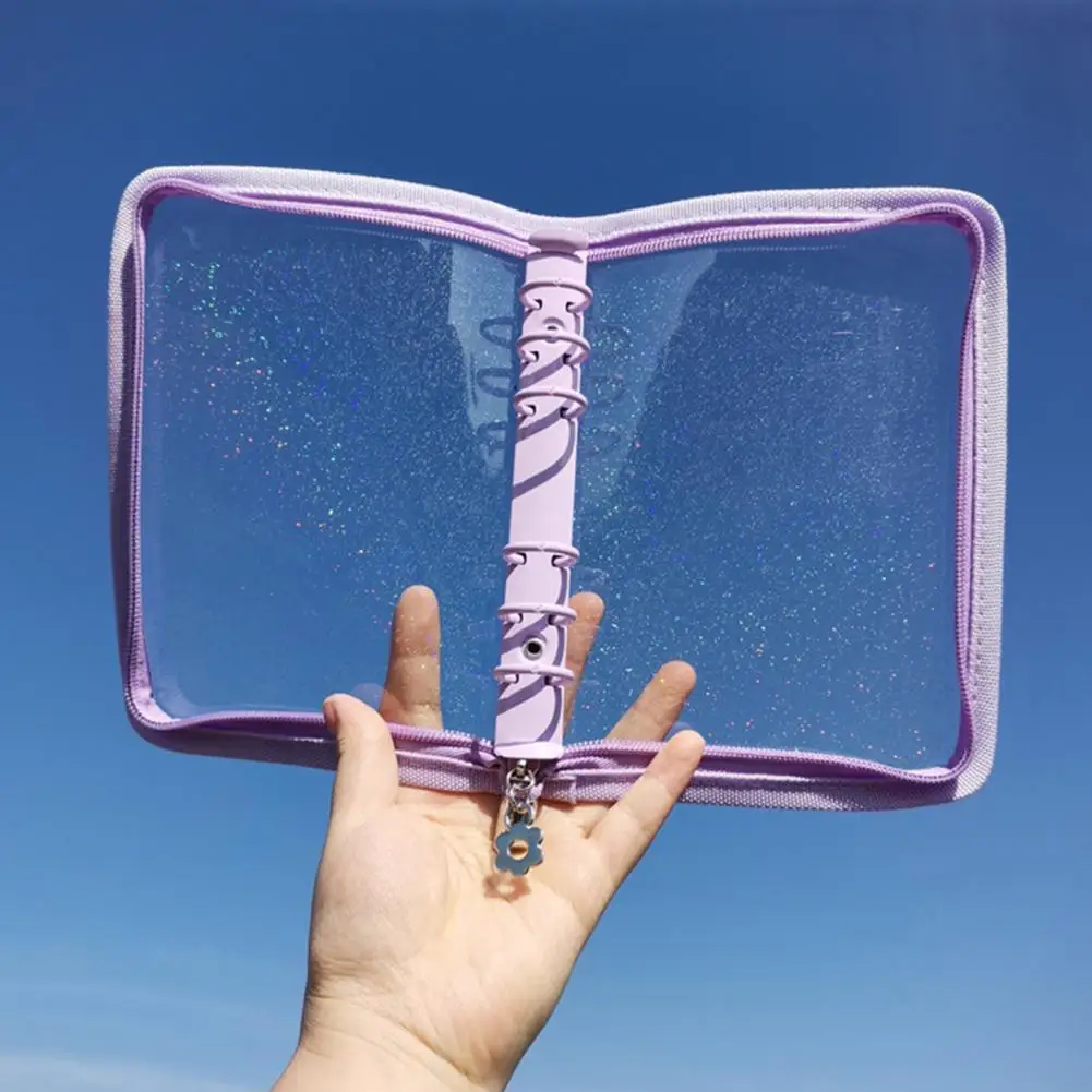 Carpeta de papel en espiral práctica, cubierta de cuaderno con 10 papeles interiores, carpeta multifunción, cubierta de cuaderno