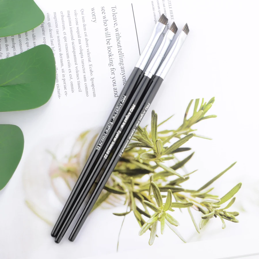 1 piece Pro Angled Liner #22 Eyebrow Makeup brushes Eye Brow Make up brush Synthetic Hair wood handle