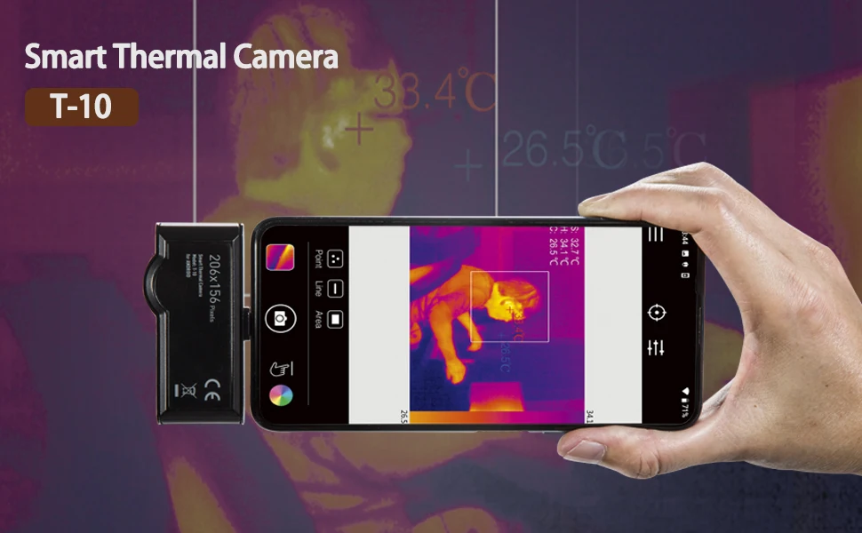Cem T-10 telefone inteligente infravermelho óptica calor ir barato melhor câmera de imagem térmica preços android china imager térmico diagnóstico