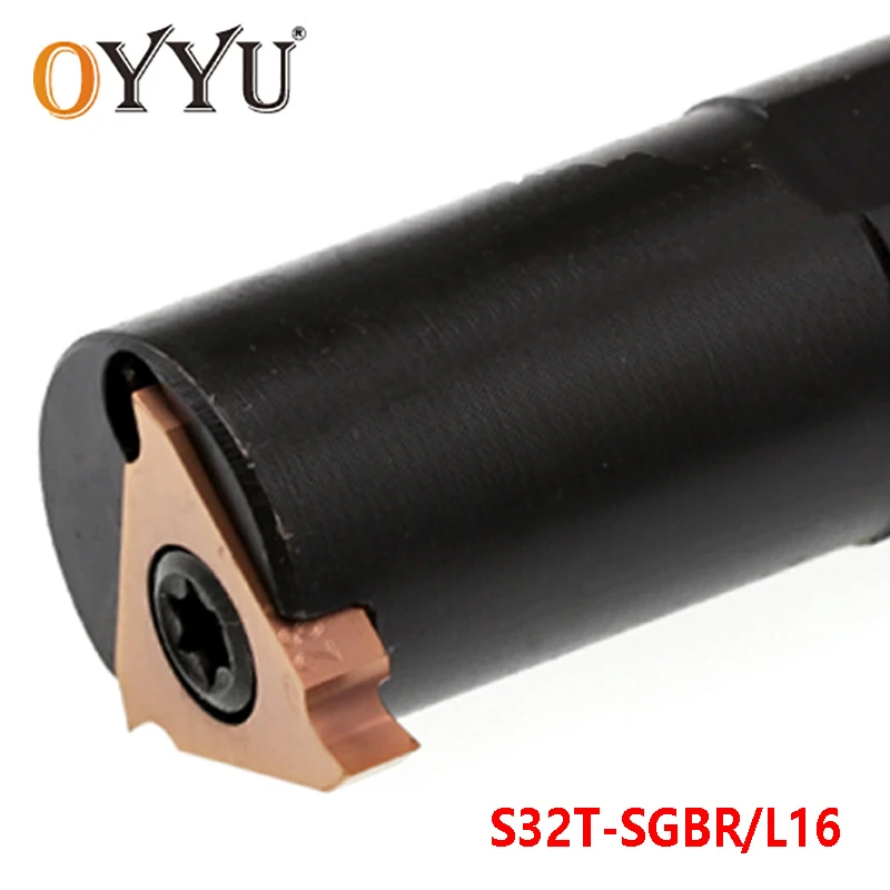 OYYU S32T-SGBR16 S32T-SGBL16 SGBR SGBL 32mm Lathe Cutter Shank Turning Tools Holder Cutting Carbide Inserts Arbor