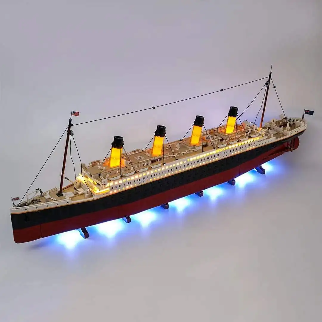 NEW IN STOCK Remote Control LED Light Set For Titanic Ship Compatible With LEGO 10294 Set Building Blocks Bricks Toys Gifts