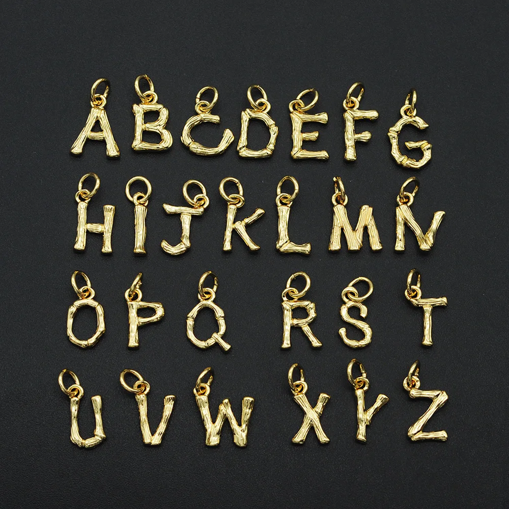 2020 15x10mm 316 CZ DIY Jewelry Alphabet A-Z Charm Pendant Wholesale Top Quality Bracelet Making Jewellery Accessories