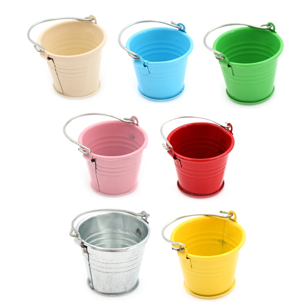 1/12 Watering Can Buckets Garden Miniature Decoration For Children Kids Dolls Acces Dollhouse Miniature Furniture Toys