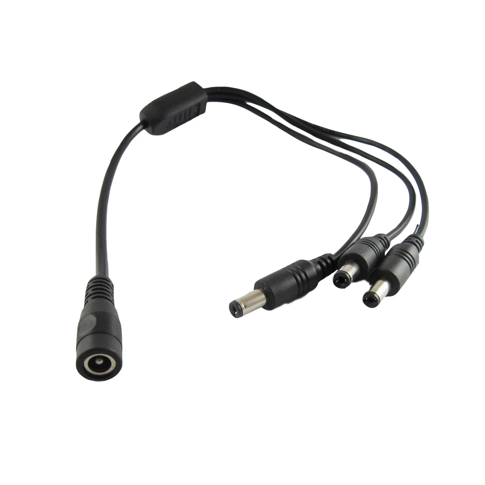 1x DC Power 5.5 x 2.1mm 1 Female to 3 Male Plug Connector Adapter Y Splitter Cable 30cm/1ft