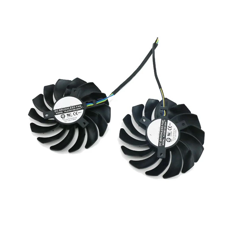 85mm  2pcs/lot PLD09210S12HH 4pin for MSI GeForce GTX 1650 Super 1660 1660Ti GAMING X Graphics Card Fan