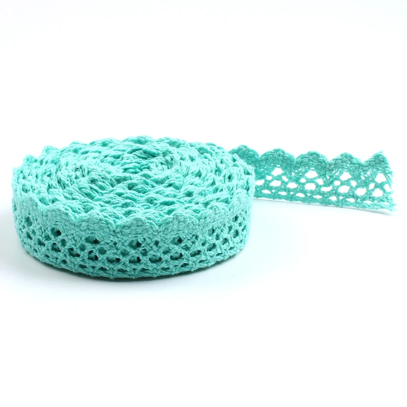 5/10Yards/Lot 2.0cm Lace Fabric 2022 Embroidered Cotton Lace Trims Handmade Sewing Material Wedding Craft Scrapbook Decoration