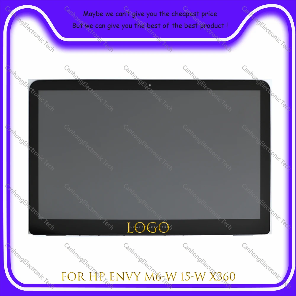 15.6-Inch For HP Envy X360 M6-W m6-w100 m6-w199 15-W TPN-W114 LED LCD Touch Screen Glass Digitizer With Frame  P/N: 807532-001