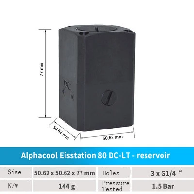 Alphacool Eisstation 40 80 DC-LT Reservoir Enterprise Oplossingen Deel Voor Servers Werkstations Itx Computer Waterkoeling