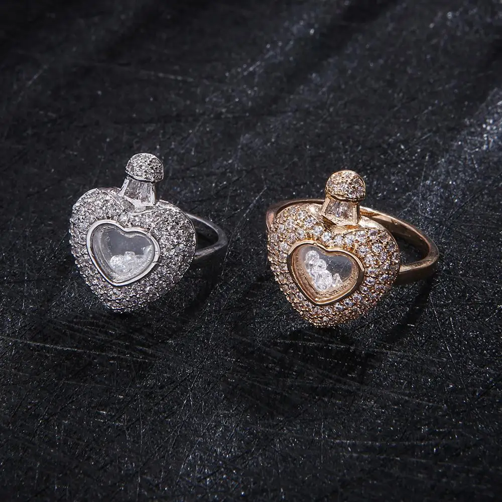 Luxury Heart Pendant Lover\'s Cubic Zircon For Women Wedding Dubai Bridal Jewelry Sets D1403