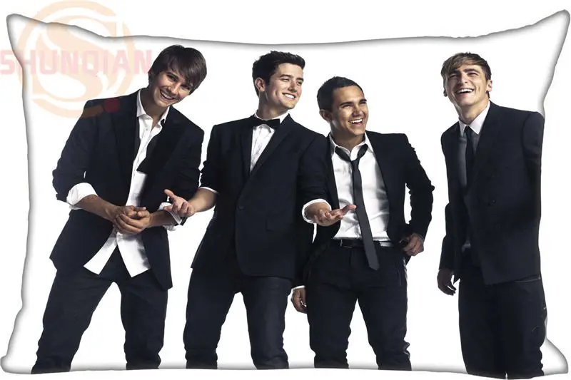 Custom Pillowcase Big Time Rush Band rectangle Zipper Pillow Throw Pillow Case Cover 45x35cm(One Side) Printed