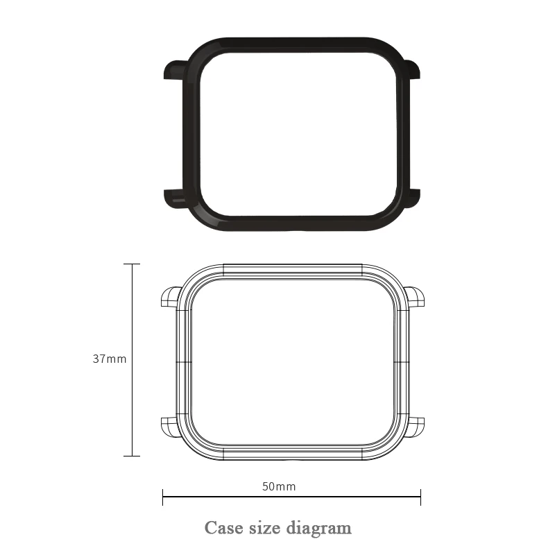 20mm Esporte Silicone Strap Case para Amazfit Bip BIT Banda Inteligente Pulseira Acessórios Pulseira Protetor para Amazfit Bip