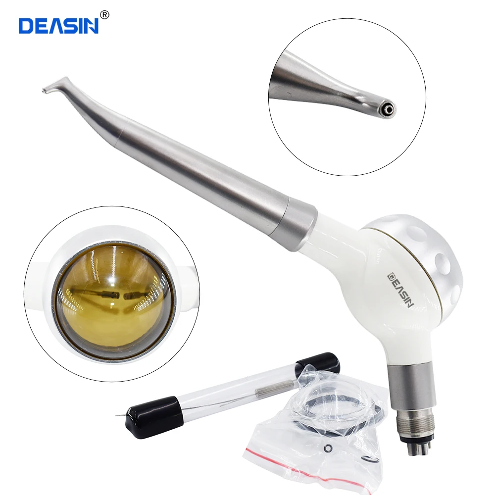 Teeth whitening intra oral spray handpiece 4 hole dental tooth cleaning air prophy polishing tools instrument