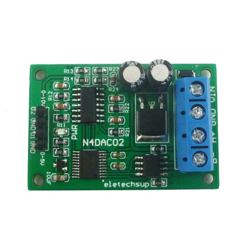 DC 12V 0-5V 0-10V Voltage Signal Generator DAC Converter Module RS485 Modbus RTU for PLC Measuring Instruments