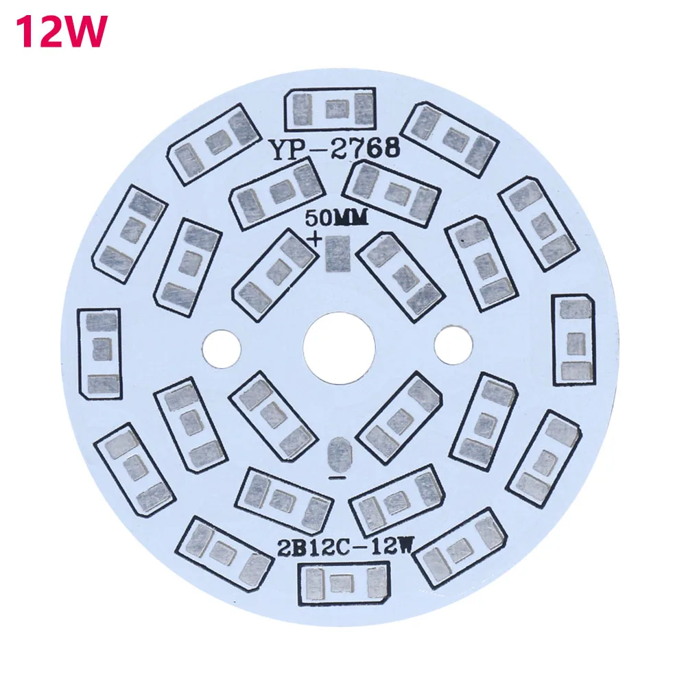 Placa de base de alumínio smd5730 2-12w, substrato de placa pcb não inclui chip diy, dissipador de calor de resfriamento para lâmpada smd5730, com 10 peças