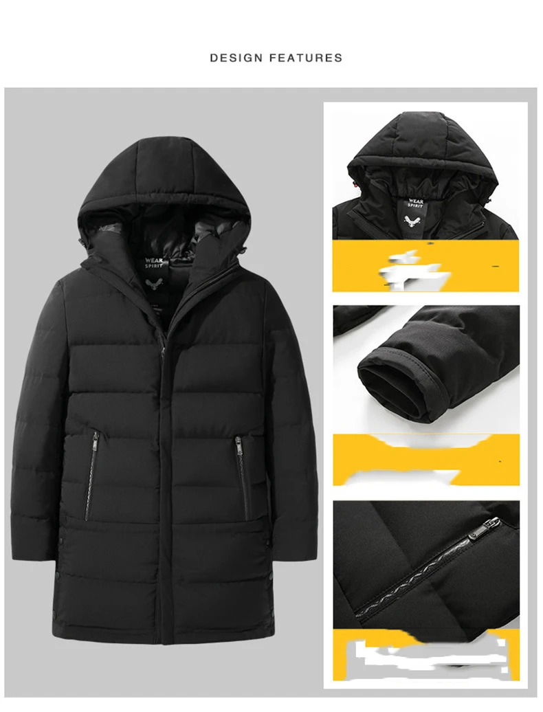 Mannen Fashion Parka Overjas Windjack Mannelijke Casual Winter Jas Dikke Klassieke Winddicht Lange Mouw 2021 Nieuwe Business Hombre