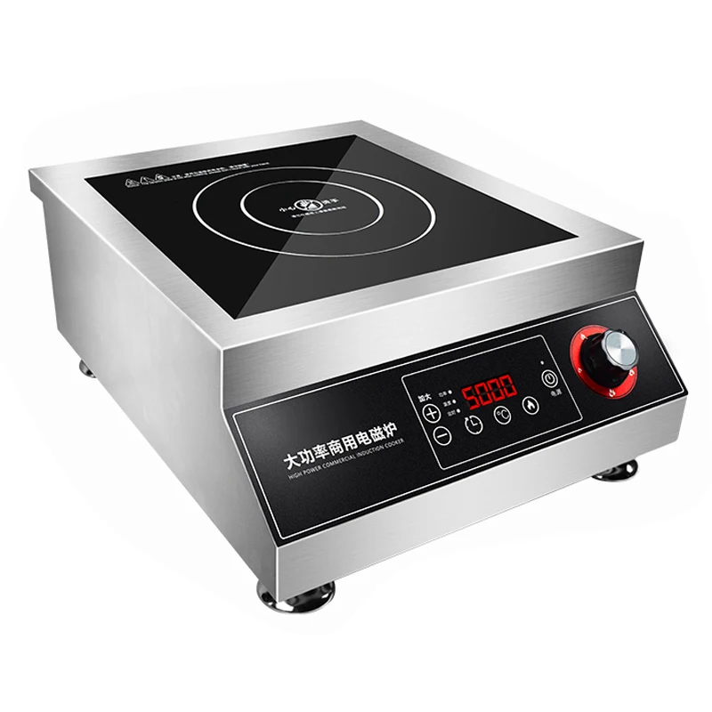 Commercial Induction Cooker 5000w High-power Flat Braised Meat Soup Cooker 5kw Stir-fry Commercial Induction Cooker