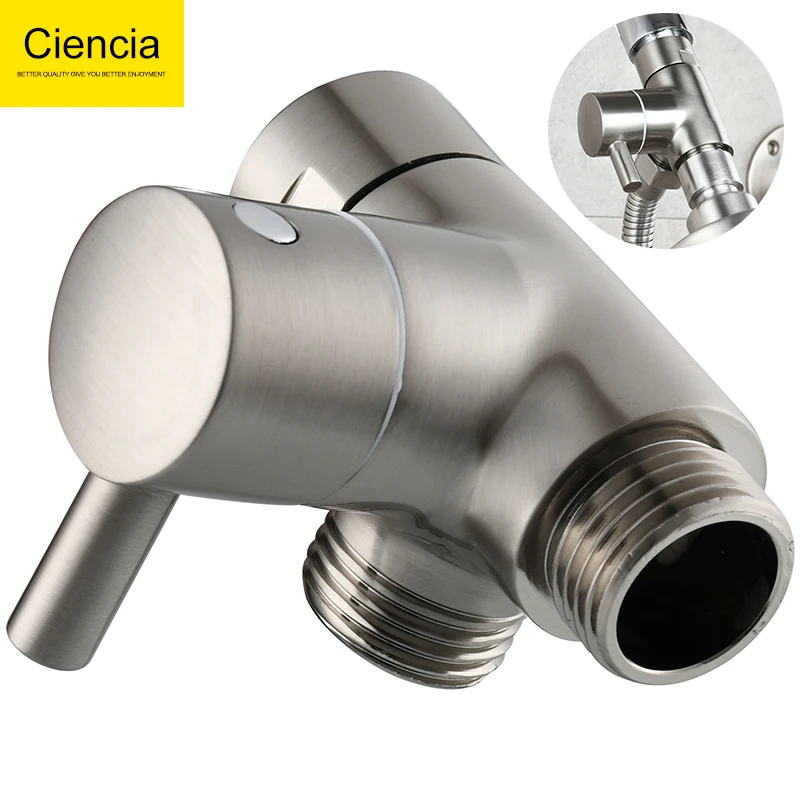 Ciencia Brass Shower Arm Adapter G1/2’’ Shower Diverter Valve for Handheld Shower Head and Fixed Shower Head