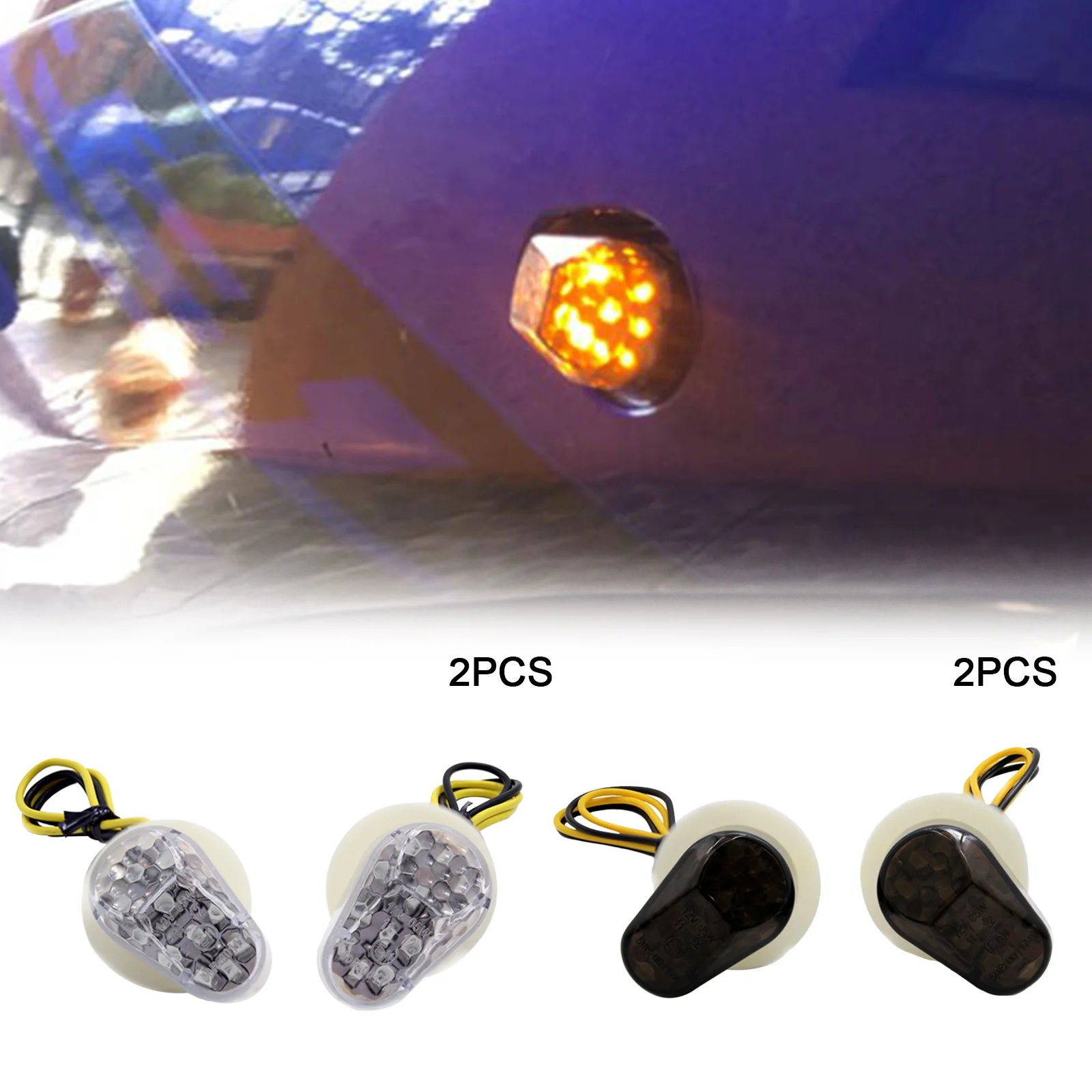 

DC 12V Motorcycle Turn Signals LED Indicator flashing photoflash Lights Bulb for Yamaha YZF R1 R6 R6S R3 R6S FZ1 FZ6 FZ8 FAZER