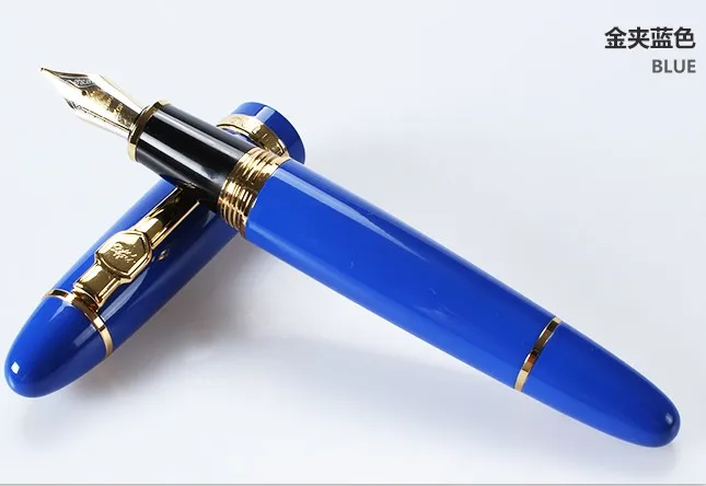 Erschwinglicher Jinhao 159 Füllfederhalter in Schwarz und Silber mit M-Feder, dickes Geschenk – Detail 17