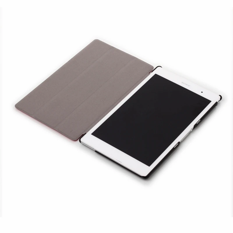 For Sony Xperia Z3 Compact 8 inch Tablet Stand Flip Folio Leather Protective Case PU Leather Stand Cover Folding Case