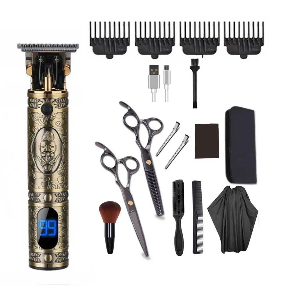 المهنية النحت القاطع المقص الشعر جزازة المتقلب ماكينة حلاقة كهربائية آلة حلاقة تصفيفة الشعر قطع قابلة للشحن للرجال