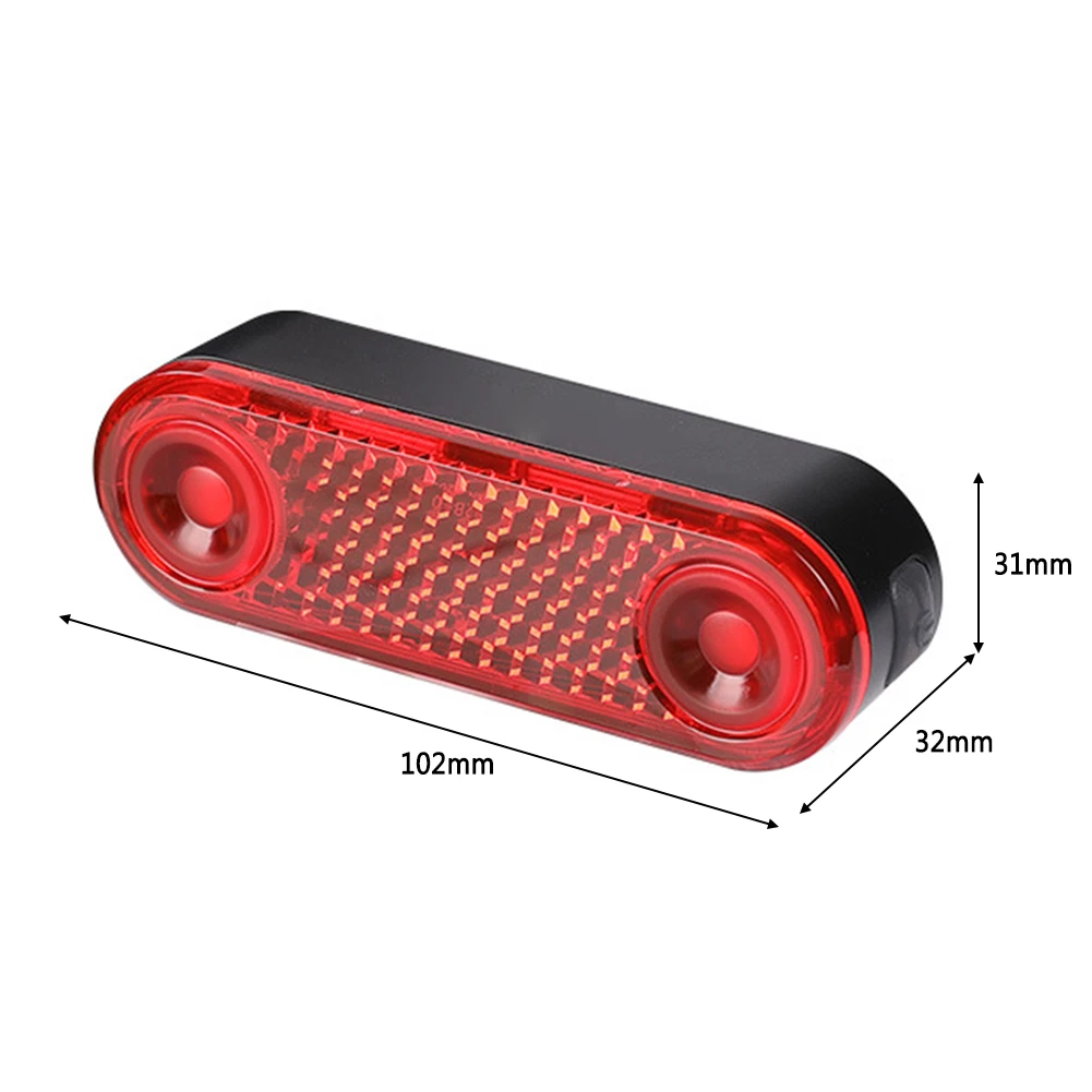 1-10PCS LED Bike Bicycle Rear Reflector Tail Light For Luggage Rack Night Riding Bicycle Safety Warning Reflective Tail Light