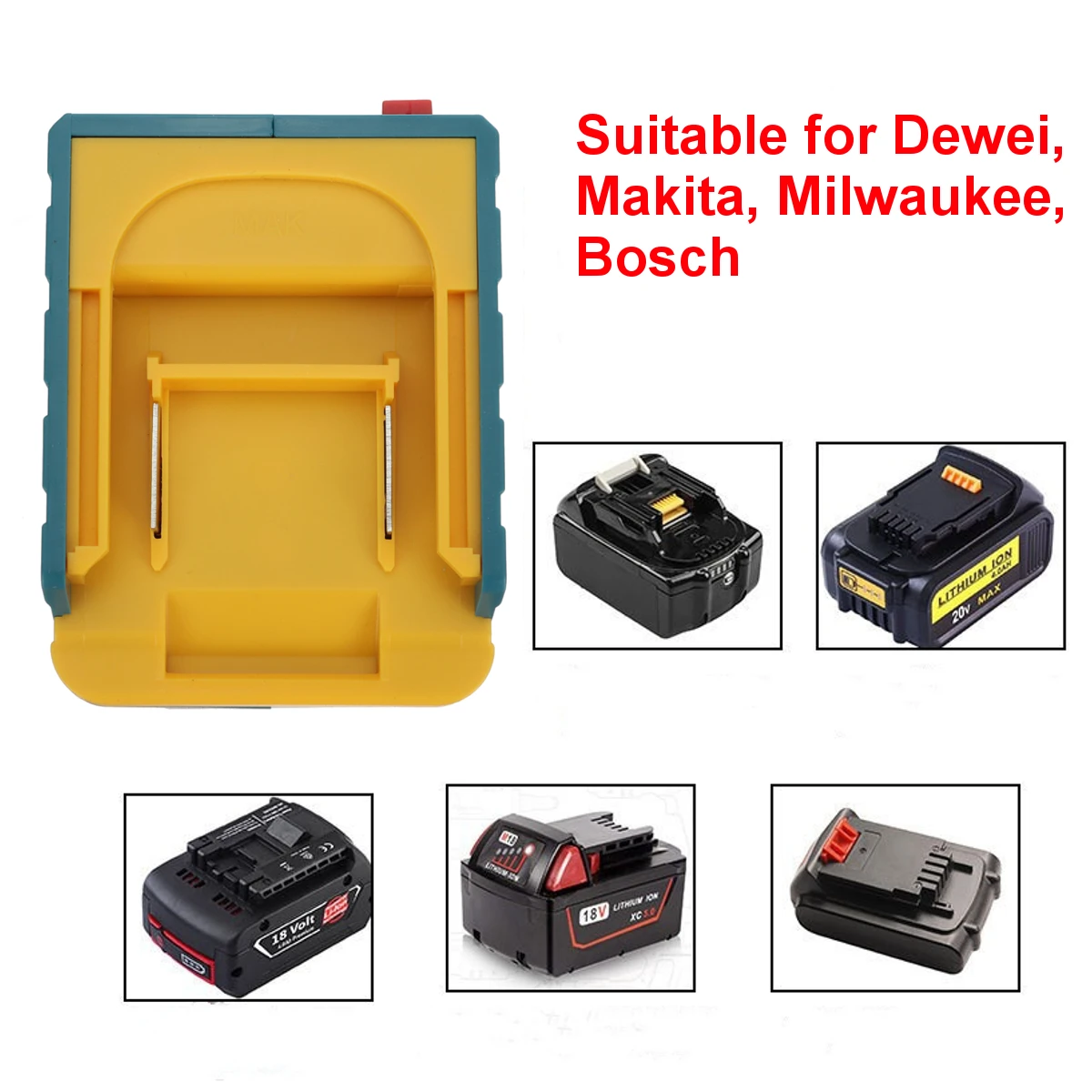 18V 1000/1600LM LED Working Light Lamp Li-ion Battery Supply for Makita Battery Power Tool Electric Tool Part Home Decoration