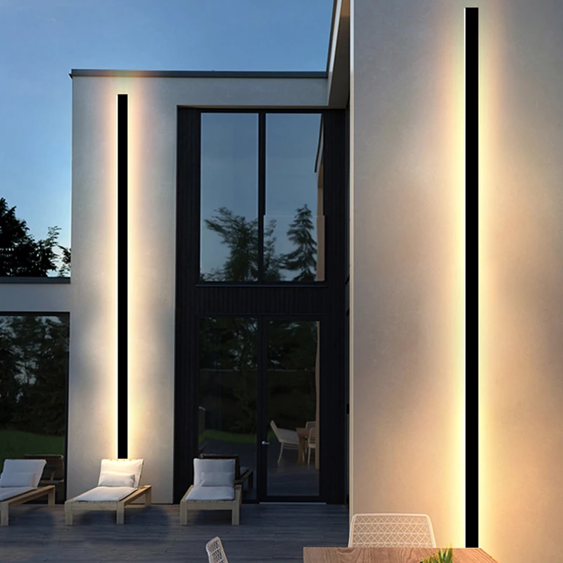 Applique da esterno a LED moderna impermeabile IP65 villa portico giardino patio esterno lampada da parete antipioggia davanti alla lampada della