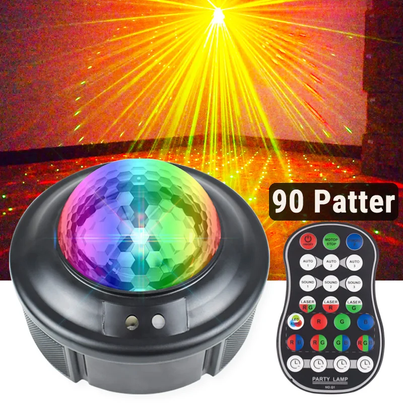 

Spacecraft 90Patterns laser projector stage lights colorful disco light beam strobe light professional audio equipments dj light