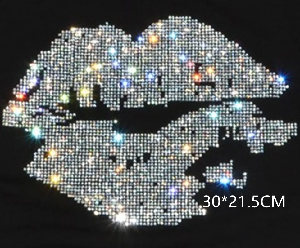 Rhinestones appliques hot fix iron on crystal transfers design hot fix rhinestone patches for shirt dress
