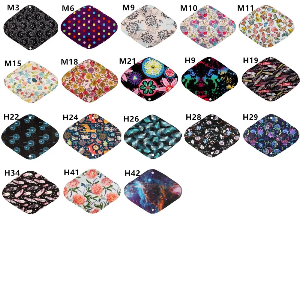 [Sigzagor]1 Große Schwere Wiederverwendbare Waschbar Tuch Pad Menstruations Sanitär Pad 12in 30cm Schwere Fluss – Detail 2
