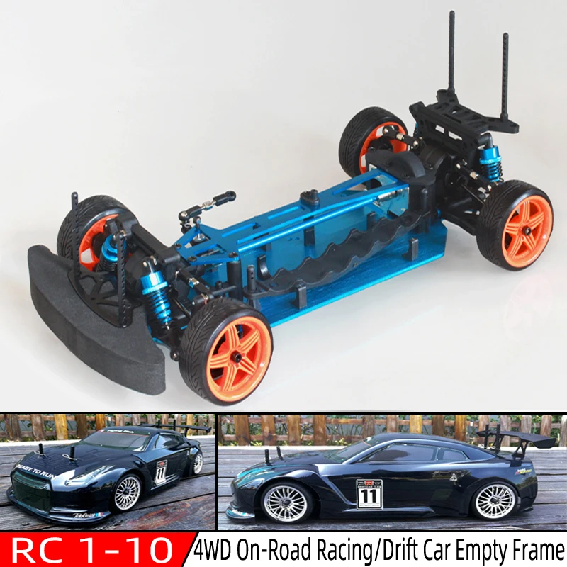 Chassis upgrade version 1/10 RC 4WD Model Car On-Road Racing/Drift Car Empty Frame Brushless version HSP 94123